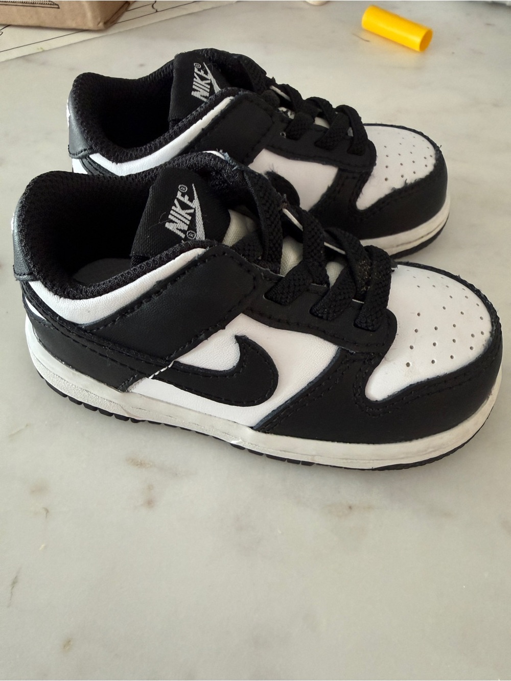 Nike Kids' Black and White Low-Top Sneakers